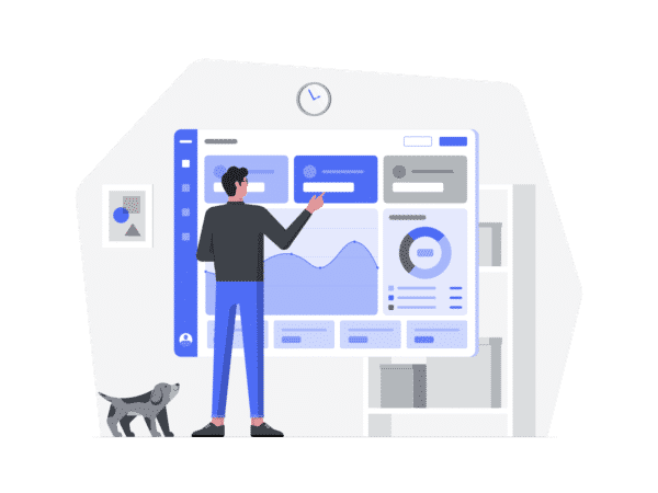 An illustration of Digital Marketing Dashboards